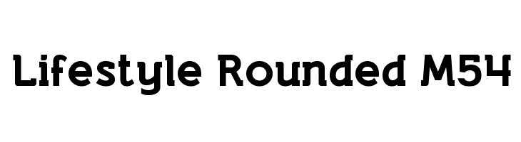Lifestyle Rounded M54  नि: शुल्क फ़ॉन्ट्स डाउनलोड