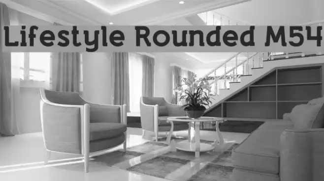 Lifestyle Rounded M54 Font examples