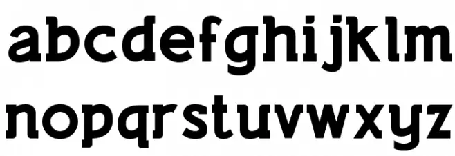 Lifestyle Rounded M54 Schriftart Kleinbuchstaben
