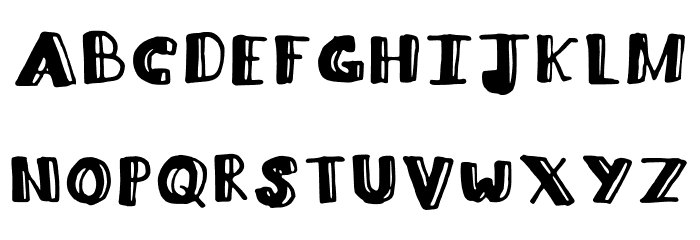 Lifted Lines Regular Font LOWERCASE