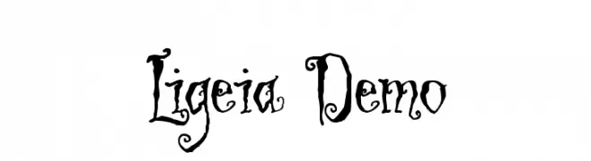 Ligeia Demo  Frei Schriftart Herunterladen