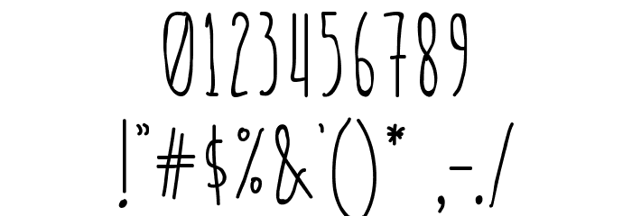 Light And Airy Font OTHER CHARS