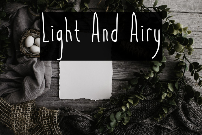 Light And Airy Example 3