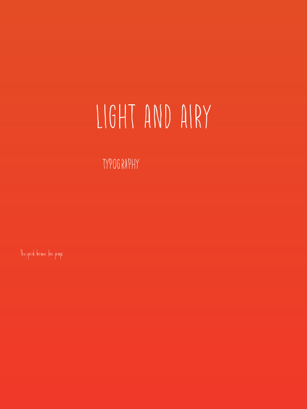 Light And Airy Poster