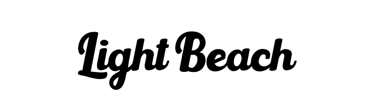 Light Beach  Fuentes Gratis Descargar