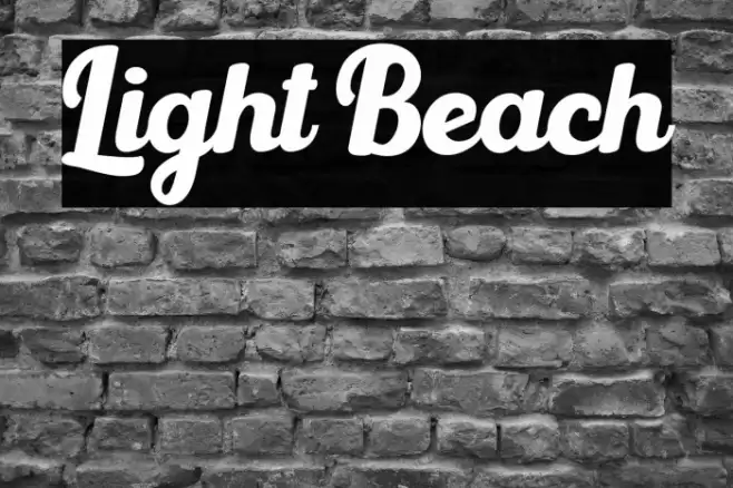Light Beach Font examples