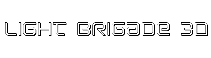 Light Brigade 3D  font caratteri gratis