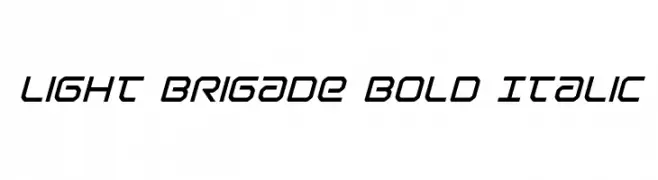 Light Brigade Bold Italic  フリーフォントのダウンロード