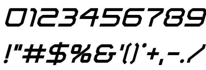 Light Brigade Bold Italic Font OTHER CHARS