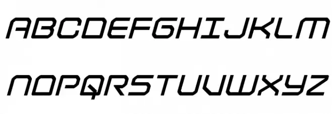 Light Brigade Bold Italic Schriftart Groß