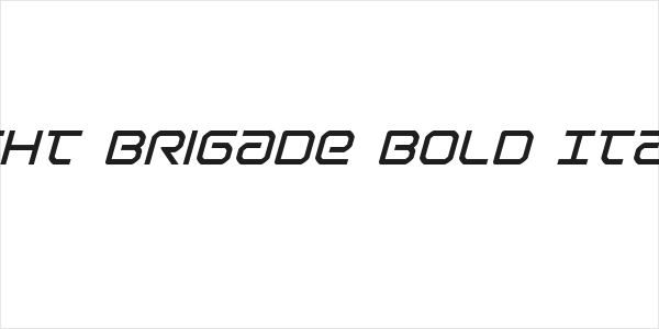 Light Brigade Bold Italic Logo
