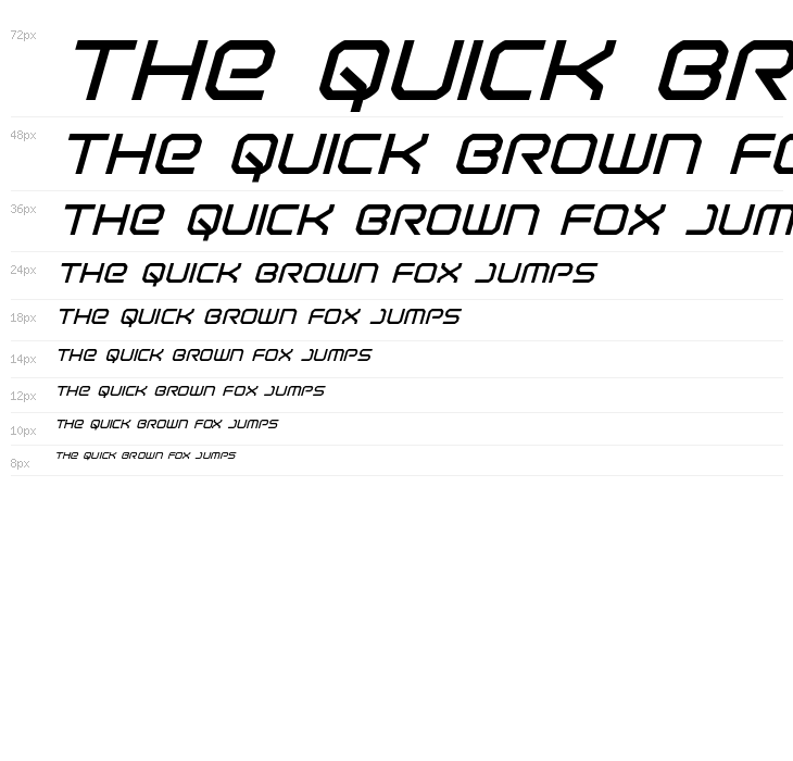 Light Brigade Bold Italic Waterfall