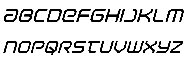 Light Brigade Bold Italic Font LOWERCASE