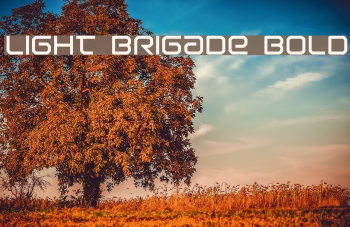 Light Brigade Bold Font examples