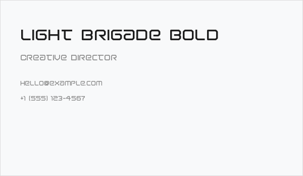 Light Brigade Bold Business Card
