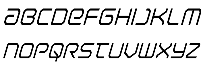 Light Brigade Condensed Italic Font LOWERCASE