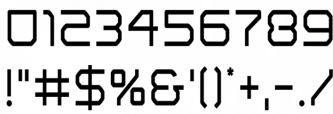 Light Brigade Condensed Font OTHER CHARS