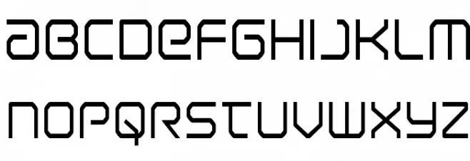 Light Brigade Condensed Font LOWERCASE