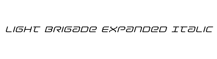 Light Brigade Expanded Italic  नि: शुल्क फ़ॉन्ट्स डाउनलोड
