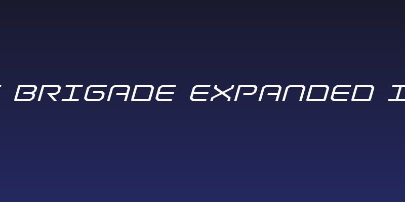 Light Brigade Expanded Italic Social Header