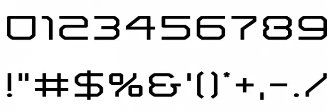 Light Brigade Expanded Font OTHER CHARS