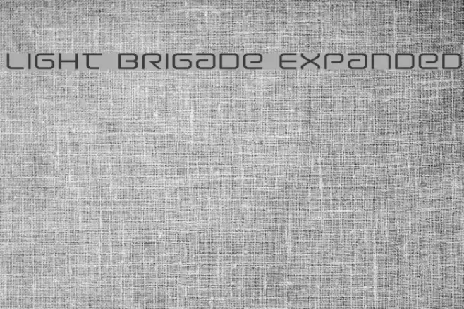 Light Brigade Expanded Font examples