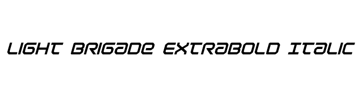 Light Brigade ExtraBold Italic  font caratteri gratis