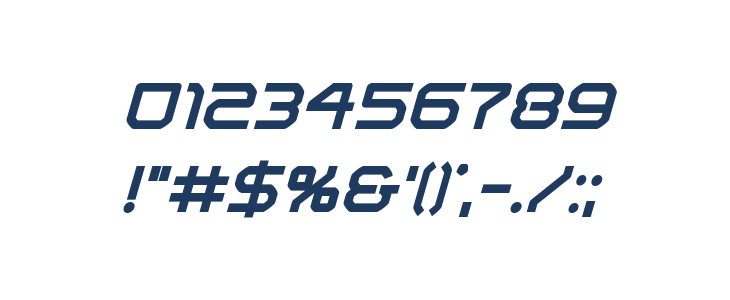 Light Brigade ExtraBold Italic Other Characters