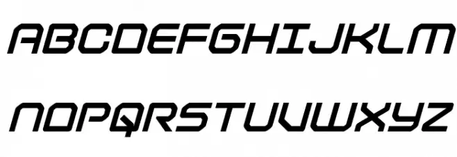 Light Brigade ExtraBold Italic Schriftart Groß