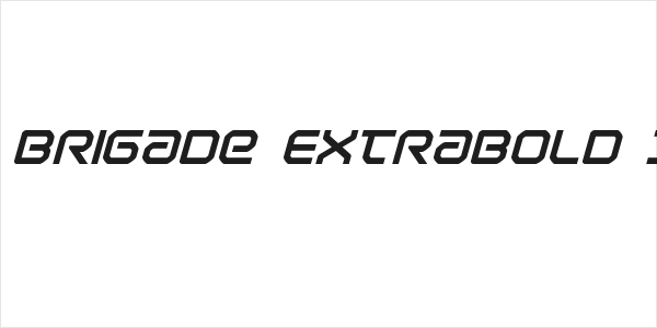 Light Brigade ExtraBold Italic Logo