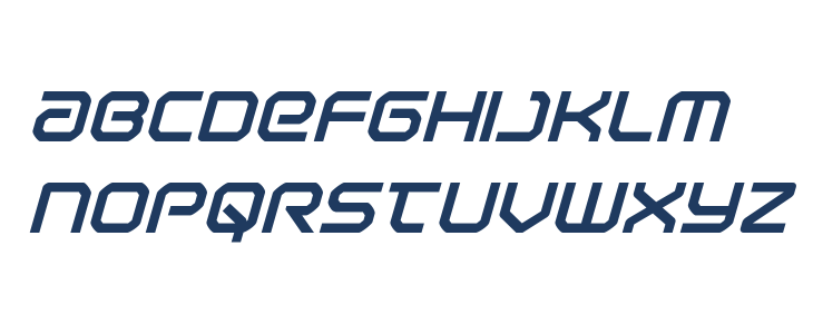 Light Brigade ExtraBold Italic Lowercase