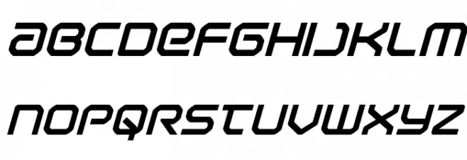Light Brigade ExtraBold Italic फ़ॉन्ट लोअरकेस