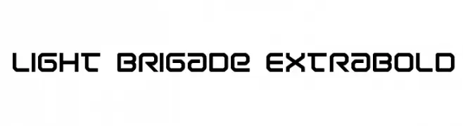 Light Brigade ExtraBold  Fuentes Gratis Descargar