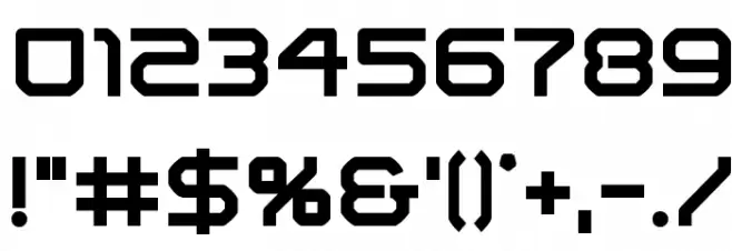 Light Brigade ExtraBold Font OTHER CHARS