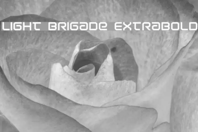 Light Brigade ExtraBold Font examples