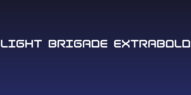 Light Brigade ExtraBold Social Header
