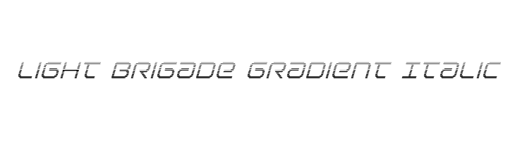 Light Brigade Gradient Italic  Descarca Fonturi Gratis