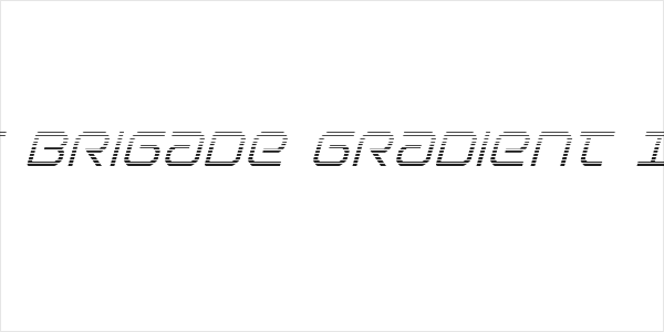 Light Brigade Gradient Italic Logo