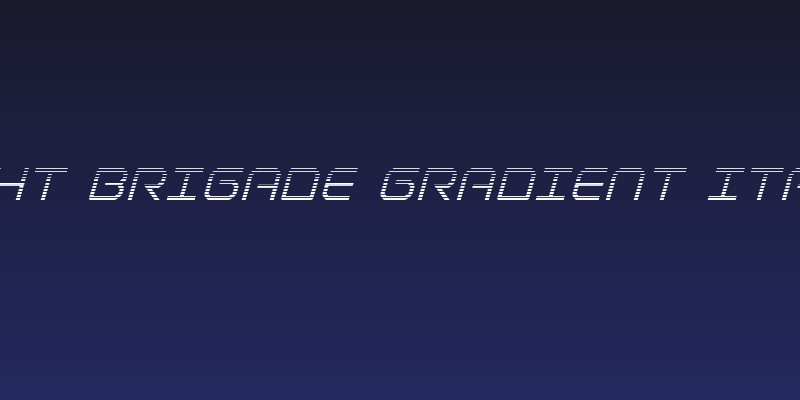 Light Brigade Gradient Italic Social Header