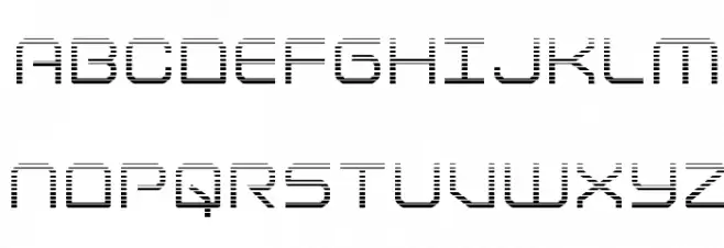 Light Brigade Gradient Schriftart Groß