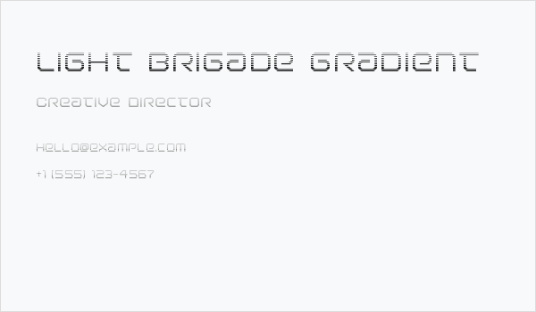 Light Brigade Gradient Business Card