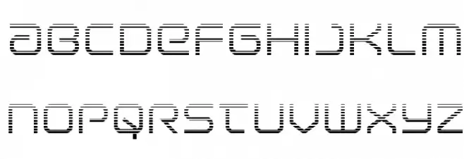 Light Brigade Gradient フォント 小文字