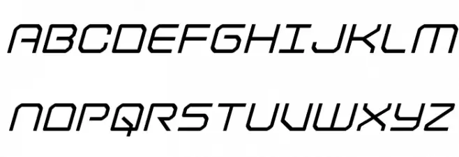 Light Brigade Italic 字体 大写
