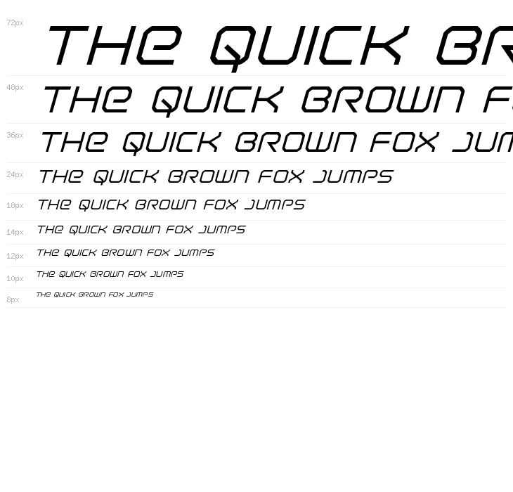 Light Brigade Italic Waterfall