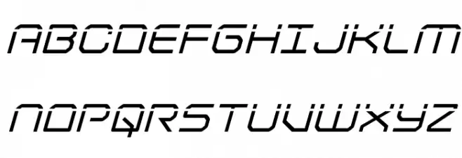 Light Brigade Laser Italic خط أحرف كبيرة