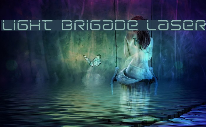 Light Brigade Laser Font examples