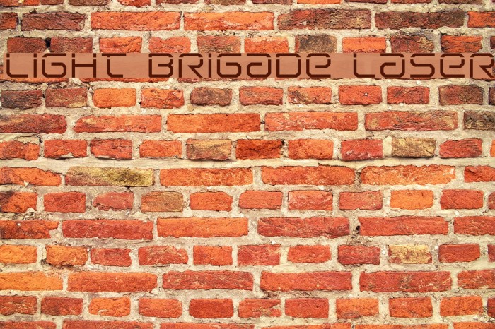 Light Brigade Laser Font examples