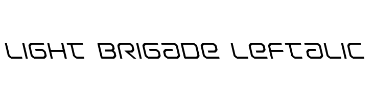 Light Brigade Leftalic  नि: शुल्क फ़ॉन्ट्स डाउनलोड