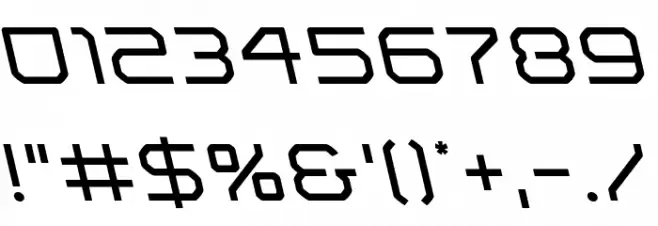 Light Brigade Leftalic Font OTHER CHARS