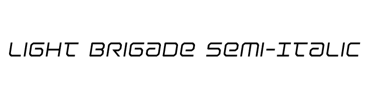 Light Brigade Semi-Italic  免费字体下载